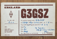 Radio ham card. for sale  BEDFORD