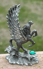 Pewter signed pegasus for sale  New Lisbon