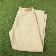 Jeans masculino CALVIN KLEIN JEANS marrom reto regular W38 L32 comprar usado  Enviando para Brazil