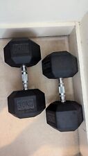 Dumbbells pair hexagonal for sale  LONDON