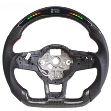 Volante de fibra de carbono LED compatível com VW Volkswagen MK7 R GTI GOLF 7 2015-2017 comprar usado  Enviando para Brazil