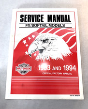 1993 1994 HARLEY DAVIDSON FX SOFTTAIL MODELOS MANUAL DE SERVIÇO LIVRO P/N 99482-94 FABRICANTE DE EQUIPAMENTO ORIGINAL, usado comprar usado  Enviando para Brazil