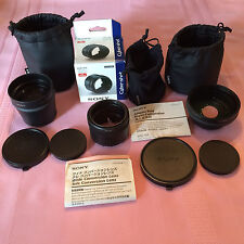 Pacote de lentes Sony para câmera Sony DSC H20: VADHA, VCL DH1758, VCL DH0758 e M3358 comprar usado  Enviando para Brazil