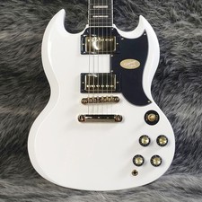 Guitarra elétrica Epiphone SG personalizada branca alpina com estojo macio, usada comprar usado  Enviando para Brazil