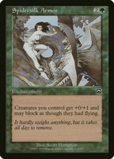 Używany, Spidersilk Armor Mercadian Maski MtG prawie idealny na sprzedaż  Wysyłka do Poland