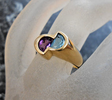 Bague jaune sertie d'occasion  Naucelle