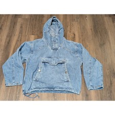 Gap 1969 Jaqueta Denim Anorak Bolsa Pulôver com Capuz Bolso Azul P (Falhas, Leia) comprar usado  Enviando para Brazil