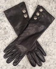 Luvas femininas de couro preto Michael Kors tamanho 7 ~botão faltando ver descrição comprar usado  Enviando para Brazil
