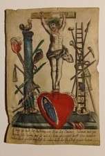 Antico foglio preghiera usato  Monticiano