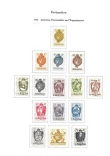 Liechtenstein 1920 serie d'occasion  Maîche