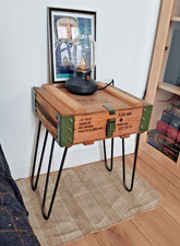 Rustic Coffee Table | Military Ammo Box | Wooden Chest | Bedside End Table | Far na sprzedaż  PL