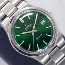 RELÓGIO MASCULINO OMEGA GENEVE AUTOMÁTICO 23 JOIAS CAL.1012 DATA REF.166.0173 MOSTRADOR VERDE comprar usado  Enviando para Brazil