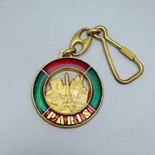 Chaveiro Mosquetão Vintage Paris Torre Eiffel Notre Dame Arco do Triunfo comprar usado  Enviando para Brazil