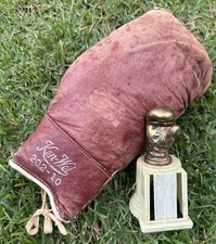 Luva de boxe Ken-Wel modelo 202-10 mão direita 10 oz Ray Rodgers Arkansas Trophy comprar usado  Enviando para Brazil