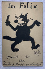 CARTÃO POSTAL ASSINADO PELO ARTISTA 1923 I'M FELIX - MASCOTE THE CAT SUDBURY - comprar usado  Enviando para Brazil