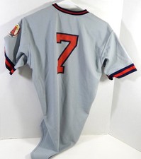 Usado, Camiseta cinza 1986 Salem Angels #7 usada em jogos 42 DP24270 comprar usado  Enviando para Brazil