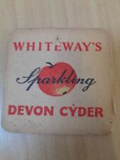 Whiteways cider beermat for sale  PENZANCE