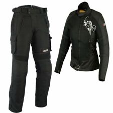 Usado, Damen Motorrad Sommer Kombi luftig motorrad Roller Jacke und hose Schwarz comprar usado  Enviando para Brazil
