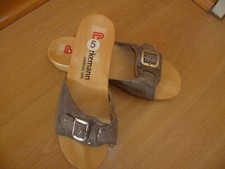 Berkemann holzsandaletten silb gebraucht kaufen  Deutschland