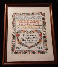 finished cross stitch framed for sale  Ithaca