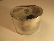 Silverplated tea caddy for sale  LOCHGILPHEAD