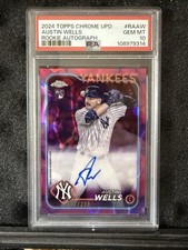2024 Topps Chrome atualização Austin Wells lâmpada de lava roxa automática/299 PSA 10 Yankees comprar usado  Enviando para Brazil