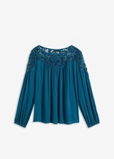 Tunika spitze blaupetrol gebraucht kaufen  Deutschland