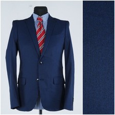 Casaco esportivo masculino ZARA 36R tamanho EUA azul marinho blazer jaqueta designer comprar usado  Enviando para Brazil