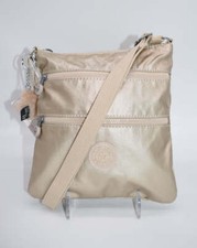Mini bolsa tiracolo Kipling Keiko em ouro estrelado metálica, usado comprar usado  Enviando para Brazil
