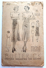 Vintage 1930s skirt for sale  ILFRACOMBE