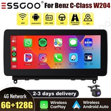 Używany, 10.25" Car Stereo Carplay 6+128G BT AHD For Mercedes Benz C Class W204 2007-2010 na sprzedaż  Wysyłka do Poland