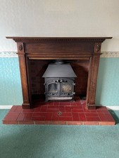 Mahogany wooden fire for sale  COLCHESTER
