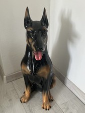 Große keramik dobermannfigur gebraucht kaufen  Tettau