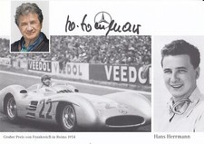 Signed hans herrmann for sale  CHELTENHAM