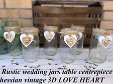 Rustic wedding jars for sale  LIVINGSTON