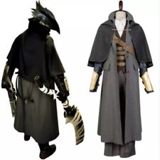 Conjunto completo de roupa fantasia cosplay Bloodborne The Hunter jaqueta chapéu cosplay preto{ comprar usado  Enviando para Brazil