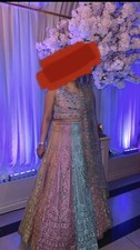 Lehenga pastell spiegel gebraucht kaufen  Hamburg