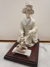 Japanese porcelain geisha for sale  RYDE
