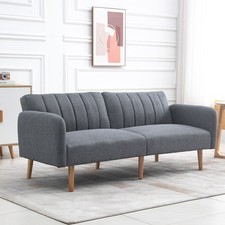 HOMCOM Sofa rozkładana Sofa składana 2-osobowa Sofa z tkaniny Sofa z funkcją spania Szara, używany na sprzedaż HOMCOM Sofa rozkładana Sofa składana 2-osobowa Sofa z tkaniny Sofa z funkcją spania Szara, używany na sprzedaż  Wysyłka do Poland