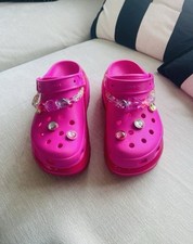 Pink crocs gems for sale  BEXLEYHEATH