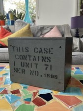 Military wooden box for sale  MARKET HARBOROUGH