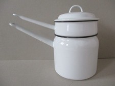 Vintage white enamel for sale  LONDON