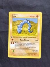 Cartas Pokemon: conjunto básico 1ª edição comum: Onix 56/102 comprar usado  Enviando para Brazil