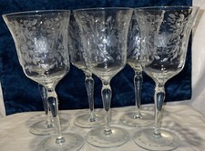 Set six etched for sale  Woodstock
