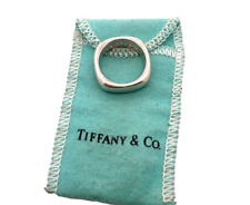 Anel quadrado Tiffany & Co prata esterlina 925 2003 4mm de espessura 15,8g tamanho 9 tem bolsa comprar usado  Enviando para Brazil