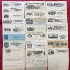 Usado, 890-1905 CARTAS DA EMPRESA DE NOVA YORK E NOVA JERSEY -MÁQUINAS - FÁBRICAS DE PAPEL - CARVÃO comprar usado  Enviando para Brazil
