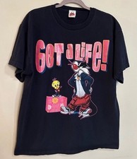 Camisa gráfica Looney Tunes Warner Bros Y2K grande Ano Novo e Tweety manga curta comprar usado Camisa gráfica Looney Tunes Warner Bros Y2K grande Ano Novo e Tweety manga curta comprar usado  Enviando para Brazil