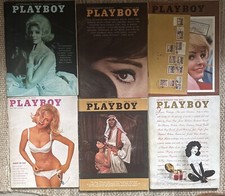Vintage 1964 Playboy Magazine, lot of 6 including Centerfolds--Original owner comprar usado  Enviando para Brazil
