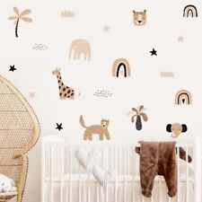 Boho Jungle Safari Wall Stickers and Decals For Nursery and Kids Room #CDKB comprar usado  Enviando para Brazil