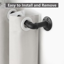 Black extendable curtain for sale  HUDDERSFIELD